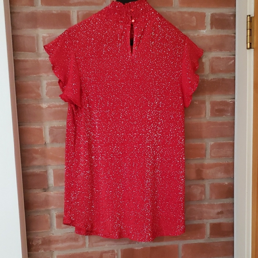 Red Ruffle Top - Picture 5 of 7